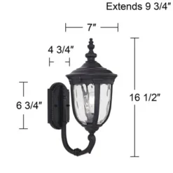 John Timberland Bellagio Vintage Rustic Outdoor Wall Light Fixture Texturized Black Upbridge 16 1/2" Clear Hammered Glass For Post Exterior Barn Deck 11 John Timberland Bellagio Vintage Rustic Outdoor Wall Light Fixture Texturized Black Upbridge 16 1/2" Clear Hammered Glass For Post Exterior Barn Deck -John Timberland Shop GUEST c481063b 9367 41f3 b8cd 5ca25cf72a8f