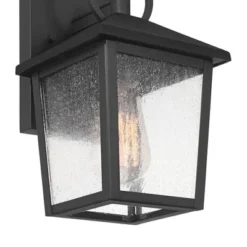 John Timberland Westmont 10 1/2" High Modern Outdoor Wall Light Fixture Mount Porch House Exterior Weatherproof Sand Black Aluminum Seeded Glass Shade -John Timberland Shop GUEST c67e5933 2c02 4b93 b91e 08c641016c80