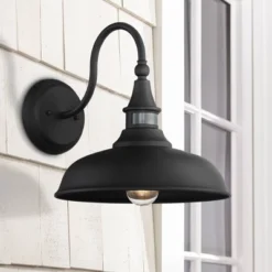 John Timberland Gough Rustic Industrial Wall Light Fixture Set Of 2 Texturized Black Dusk To Dawn Motion Sensor 12 1/2" For Post Exterior Barn Deck -John Timberland Shop GUEST c69d3897 cdb8 4273 bb50 575e4fefac46
