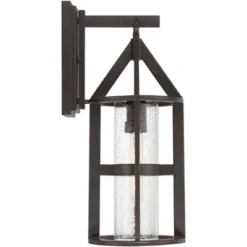John Timberland Argentine Modern Industrial Outdoor Wall Light Fixture Bronze Metal 21" Clear Seedy Glass For Post Exterior Barn Deck House Porch Yard -John Timberland Shop GUEST c6b929d1 00a4 4b0a 8e75 f23be80fb47c