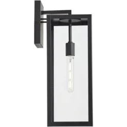 John Timberland Titan Modern Outdoor Wall Light Fixtures Set Of 2 Mystic Black Rectangular Frame 20" Clear Glass For Post Exterior Barn -John Timberland Shop GUEST c74abf3e 8544 4390 b5d3 91a6889bf072