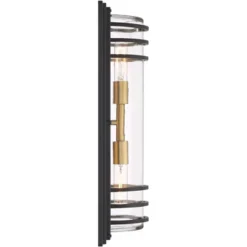 John Timberland Habitat Modern Outdoor Wall Light Fixture Black Brass Metal 21" Clear Glass For Post Exterior Barn Deck House Porch Yard Posts Patio 12 John Timberland Habitat Modern Outdoor Wall Light Fixture Black Brass Metal 21" Clear Glass For Post Exterior Barn Deck House Porch Yard Posts Patio -John Timberland Shop GUEST ca022d7b 0a31 47f0 89fb ee8cd5e867ee