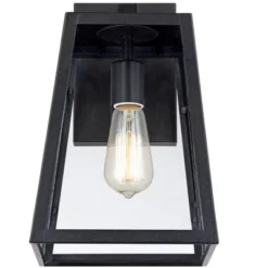John Timberland Arrington Industrial Outdoor Wall Light Sconces Set Of 2 Mystic Black Hardwire 8" Fixture Clear Glass For Bedroom Bathroom Vanity Home 11 John Timberland Arrington Industrial Outdoor Wall Light Sconces Set Of 2 Mystic Black Hardwire 8" Fixture Clear Glass For Bedroom Bathroom Vanity Home -John Timberland Shop GUEST cc737b04 cbbe 4db4 832c b0aafe5180ad