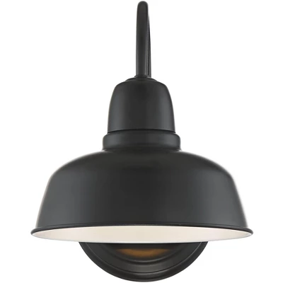 John Timberland Urban Barn Rustic Industrial Farmhouse Outdoor Wall Light Fixture Black Gooseneck Arm 11 1/4" For Post Exterior Barn Deck House Porch 4 John Timberland Urban Barn Rustic Industrial Farmhouse Outdoor Wall Light Fixture Black Gooseneck Arm 11 1/4" For Post Exterior Barn Deck House Porch - Image 4