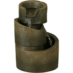 John Timberland Rustic Modern Zen Indoor Tabletop Water Fountain 9 3/4" High Cascading Table Desk Office Home Bedroom Relaxation -John Timberland Shop GUEST ccaded57 9961 4fdc b1c2 b983b127fe32