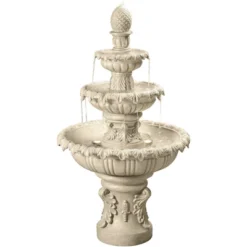 Ibiza 46" High Large Italian Outdoor Decor Sand Stone Floor Fountain With Light LED 3-Tier Outside Garden Patio Yard Backyard 17 Ibiza 46" High Large Italian Outdoor Decor Sand Stone Floor Fountain With Light LED 3-Tier Outside Garden Patio Yard Backyard -John Timberland Shop GUEST cce73b89 6ee6 4216 8345 3e760d6c7a5e
