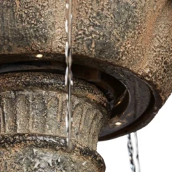 John Timberland Louvre Rustic 3 Tier Cascading Outdoor Floor Water Fountain With LED Light 44" For Yard Garden Patio Home Deck Porch Exterior Balcony -John Timberland Shop GUEST cfa75e66 c66b 4533 90ba 8012c80a2a97