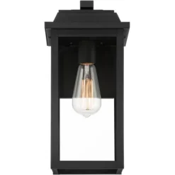 John Timberland Eastcrest Modern Outdoor Wall Light Fixture Textured Black 15 1/4" Clear Glass Panels For Post Exterior Barn Deck House Porch Yard -John Timberland Shop GUEST cfb64f82 8127 4441 9e0d 31e411b8153d
