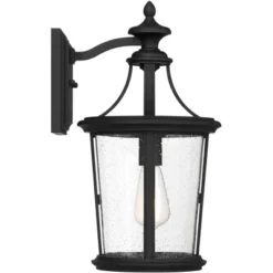 John Timberland Leto 18 1/2" High Modern Outdoor Wall Light Fixture Mount Porch House Exterior Outside Weatherproof Black Metal Clear Glass Shade -John Timberland Shop GUEST d2437a6f 17e2 4780 9ad1 8203ad152dd5