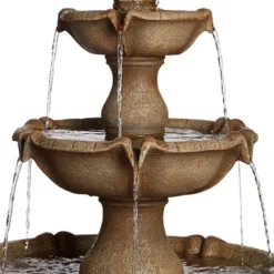 John Timberland Arosco Rustic 3 Tier Basin Outdoor Floor Water Fountain With LED Light 43" For Yard Garden Patio Home Deck Porch Exterior Balcony Roof 10 John Timberland Arosco Rustic 3 Tier Basin Outdoor Floor Water Fountain With LED Light 43" For Yard Garden Patio Home Deck Porch Exterior Balcony Roof -John Timberland Shop GUEST d3c219fc 1431 4f5d bf3b bceff0771c0a