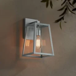 John Timberland Arrington Modern Outdoor Wall Light Fixture Silver Steel 13" Clear Glass For Post Exterior Barn Deck House Porch Yard Posts Patio Home -John Timberland Shop GUEST d3cca762 7498 4788 8507 1dad528aef45