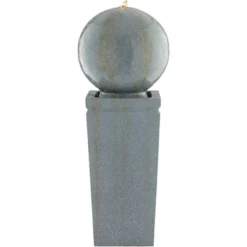 Ball And Pillar 34 1/4" High Large Modern Indoor Outdoor Decor Faux Stone Floor Fountain With Light LED Bubbler Outside Garden Patio 10 Ball And Pillar 34 1/4" High Large Modern Indoor Outdoor Decor Faux Stone Floor Fountain With Light LED Bubbler Outside Garden Patio -John Timberland Shop GUEST d4d19f5e 6261 4a08 b4fc 13e7c73bb47a
