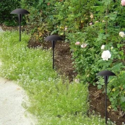 John Timberland Large Mushroom 18" High Black Low Voltage LED Path Light -John Timberland Shop GUEST d5284935 7c4a 4311 ab85 9f81aa7b7f67