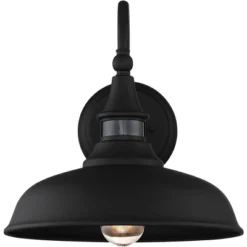 John Timberland Gough Rustic Industrial Wall Light Fixture Set Of 2 Texturized Black Dusk To Dawn Motion Sensor 12 1/2" For Post Exterior Barn Deck -John Timberland Shop GUEST d556f95f fa88 4b2f 8f80 8322dc5c99ed