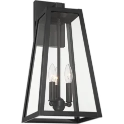 John Timberland Arrington Modern Outdoor Wall Light Fixture Mystic Black Metal 20" Clear Glass For Post Exterior Barn Deck House Porch Yard Posts Home -John Timberland Shop GUEST d594262a 9872 4983 9d8b 2a66425c0faf