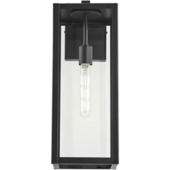 John Timberland Titan Modern Outdoor Wall Light Fixtures Set Of 2 Mystic Black Rectangular Frame 20" Clear Glass For Post Exterior Barn -John Timberland Shop GUEST d67835dc 7ab3 4cde 8a5c 907a8a3e67aa