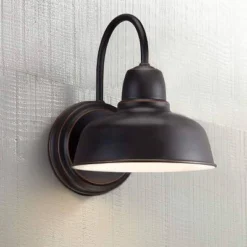 John Timberland Urban Barn Rustic Industrial Farmhouse Outdoor Wall Light Fixtures Set Of 2 Oil Rubbed Bronze Gooseneck Arm 11 1/4" For Post Exterior -John Timberland Shop GUEST d6c31b39 f014 4499 b964 ae0f832ca1c9