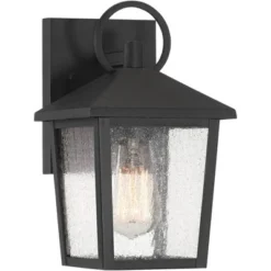 John Timberland Westmont 10 1/2" High Modern Outdoor Wall Light Fixture Mount Porch House Exterior Weatherproof Sand Black Aluminum Seeded Glass Shade -John Timberland Shop GUEST d8279c8d 0759 4202 809b 12cfa4cdd359