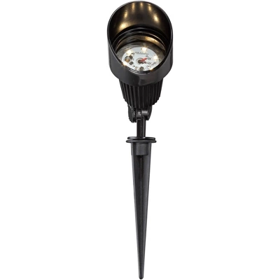 John Timberland 2 Pack Of Hooded Black 7 1/2" High LED Landscape Spotlights 2 John Timberland 2 Pack Of Hooded Black 7 1/2" High LED Landscape Spotlights - Image 2