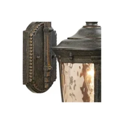 John Timberland Bellagio Vintage Rustic Outdoor Wall Light Fixture Bronze Downbridge 16 1/2" Champagne Hammered Glass For Post Exterior Barn Deck Yard -John Timberland Shop GUEST d914d8e3 5317 4d8c 9fed a9a2ff18b79b