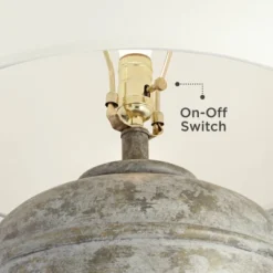 John Timberland Otero Rustic Table Lamp Southwest 27" Tall Faux Mottled Stone Cream Linen Drum Shade For Bedroom Living Room Bedside Nightstand Kids 10 John Timberland Otero Rustic Table Lamp Southwest 27" Tall Faux Mottled Stone Cream Linen Drum Shade For Bedroom Living Room Bedside Nightstand Kids -John Timberland Shop GUEST d94c3653 c2e8 4c91 b649 a1c0c36099df