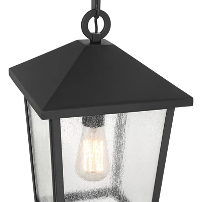 John Timberland Westmont 15 3/4" High Modern Outdoor Pendant Light Fixture Ceiling Porch House Hanging Sand Black Aluminum Seeded Glass Shade 8 John Timberland Westmont 15 3/4" High Modern Outdoor Pendant Light Fixture Ceiling Porch House Hanging Sand Black Aluminum Seeded Glass Shade - Image 8