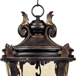 John Timberland Casa Marseille Vintage Rustic Outdoor Hanging Light Veranda Bronze Scroll 26 1/4" Champagne Water Glass For Post Exterior Barn Deck -John Timberland Shop GUEST de0d795b 2826 4734 9cda 1cc75e031b2e