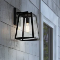 John Timberland Arrington Modern Outdoor Wall Light Fixture Mystic Black 13" Clear Glass For Post Exterior Barn Deck House Porch Yard Posts Patio Home -John Timberland Shop GUEST df3cd4cf 1f65 495d ada5 053ac6fd5c00