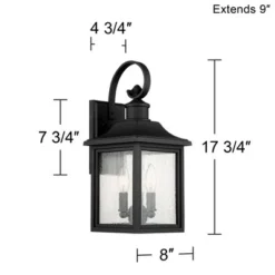 John Timberland Moray Bay Mission Outdoor Wall Light Fixture Black 17 3/4" Clear Seedy Glass For Post Exterior Barn Deck House Porch Yard Posts Patio 10 John Timberland Moray Bay Mission Outdoor Wall Light Fixture Black 17 3/4" Clear Seedy Glass For Post Exterior Barn Deck House Porch Yard Posts Patio -John Timberland Shop GUEST e1f79475 d44f 429e bb3f b4e26aa751f1