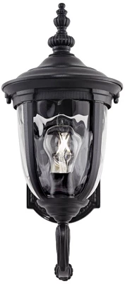 John Timberland Bellagio Vintage Rustic Outdoor Wall Light Fixture Texturized Black Upbridge 16 1/2" Clear Hammered Glass For Post Exterior Barn Deck 4 John Timberland Bellagio Vintage Rustic Outdoor Wall Light Fixture Texturized Black Upbridge 16 1/2" Clear Hammered Glass For Post Exterior Barn Deck - Image 4
