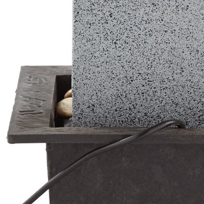 Meditating Buddha 11" High Small Indoor Decor Faux Stone Tabletop Fountain Waterfall Desk Relaxation Bedroom Living Room 3 Meditating Buddha 11" High Small Indoor Decor Faux Stone Tabletop Fountain Waterfall Desk Relaxation Bedroom Living Room - Image 3