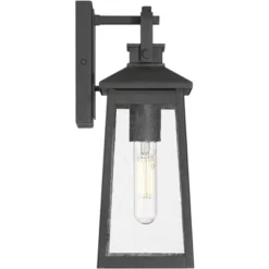 John Timberland Jubliee 13" High Modern Outdoor Wall Light Fixture Mount Porch House Exterior Outside Weatherproof Black Metal Clear Glass Shade 14 John Timberland Jubliee 13" High Modern Outdoor Wall Light Fixture Mount Porch House Exterior Outside Weatherproof Black Metal Clear Glass Shade -John Timberland Shop GUEST e3f2db30 e980 4483 ad80 33cc1c27cfb2
