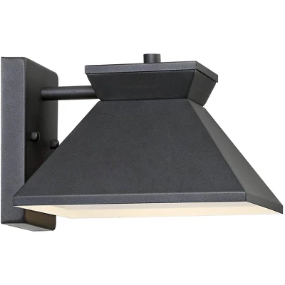 John Timberland Whatley Modern Outdoor Wall Light Fixture Black LED 6 1/4" Metal Shade For Post Exterior Barn Deck House Porch Yard Posts Patio Home 4 John Timberland Whatley Modern Outdoor Wall Light Fixture Black LED 6 1/4" Metal Shade For Post Exterior Barn Deck House Porch Yard Posts Patio Home - Image 4