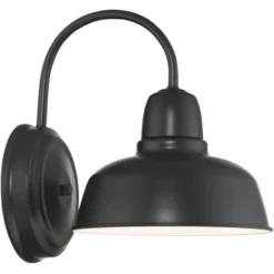 John Timberland Urban Barn Rustic Industrial Farmhouse Outdoor Wall Light Fixtures Set Of 2 Black Gooseneck Arm 11 1/4" For Post Exterior Barn Deck -John Timberland Shop GUEST e6c90990 0c40 43c8 97a6 d3327abb3ed6