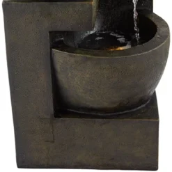 John Timberland Outdoor Floor Water Fountain With Light LED 41 1/2" High Cascading Bowls For Yard Garden Patio Deck Home -John Timberland Shop GUEST e8da9477 7cea 4790 9370 ff1c76ccb073