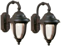 John Timberland Casa Sierra Rustic Vintage Outdoor Wall Light Fixtures Set Of 2 Bronze Metal 14 1/2" Seeded Glass For Post Exterior Barn Deck House 7 John Timberland Casa Sierra Rustic Vintage Outdoor Wall Light Fixtures Set Of 2 Bronze Metal 14 1/2" Seeded Glass For Post Exterior Barn Deck House -John Timberland Shop GUEST eab67726 8aeb 439a a9a1 14ca5185c88e
