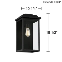 John Timberland Eastcrest Modern Outdoor Wall Light Fixture Textured Black 18 1/2" Clear Glass Panels For Post Exterior Barn Deck House Porch Yard 11 John Timberland Eastcrest Modern Outdoor Wall Light Fixture Textured Black 18 1/2" Clear Glass Panels For Post Exterior Barn Deck House Porch Yard -John Timberland Shop GUEST eadefa8a ccbd 4bc6 a033 598ed3338a7f