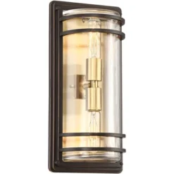 John Timberland Habitat Modern Outdoor Wall Light Fixture Bronze Warm Brass 16" Clear Glass For Post Exterior Barn Deck House Porch Yard Patio Home 11 John Timberland Habitat Modern Outdoor Wall Light Fixture Bronze Warm Brass 16" Clear Glass For Post Exterior Barn Deck House Porch Yard Patio Home -John Timberland Shop GUEST ebdc8dc4 9f46 4f67 887b 513b5144cd6c