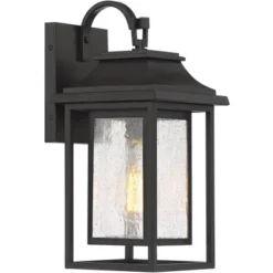 John Timberland Cecile Modern Outdoor Wall Light Fixture Painted Bronze 15" Seeded Clear Glass For Post Exterior Barn Deck House Porch Yard Patio Home -John Timberland Shop GUEST ee141f26 db96 48fc 8f40 861c0a47a449
