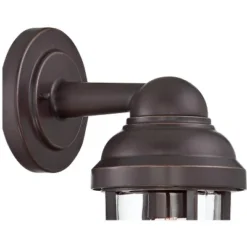 John Timberland Marlowe Industrial Outdoor Wall Light Fixtures Set Of 2 Bronze Metal Cage 13 1/4" Clear Glass For Post Exterior Barn Deck House Porch -John Timberland Shop GUEST ee470037 480e 4a20 9025 b78b1f170e88