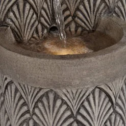 John Timberland Havara Rustic 3-Tier Cascading Columns Outdoor Floor Water Fountain With LED Light 26" For Yard Garden Patio Home Deck -John Timberland Shop GUEST f01adc83 3c15 4e52 8453 0d9f848bad34