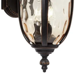 John Timberland Bellagio Vintage Rustic Outdoor Wall Light Fixture Bronze Downbridge 20 1/2" Champagne Hammered Glass For Post Exterior Barn House -John Timberland Shop GUEST f2732b78 5419 4046 8bac c20b987f5a1a