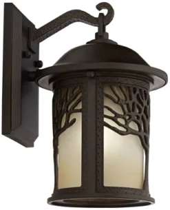 John Timberland Mission Outdoor Wall Light Fixture Bronze Tree Motif 12 1/4" Amber Glass Lantern For Exterior House Porch Patio 14 John Timberland Mission Outdoor Wall Light Fixture Bronze Tree Motif 12 1/4" Amber Glass Lantern For Exterior House Porch Patio -John Timberland Shop GUEST f39b1c30 488f 48ac b2d3 3ff7ca601006