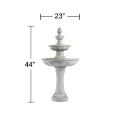 John Timberland Pineapple Modern 3 Tier Cascading Outdoor Floor Water Fountain 44" For Yard Garden Patio Home Deck Porch House Exterior Balcony Roof -John Timberland Shop GUEST f458415c 9324 4a0f bc31 d449e0cabfb2