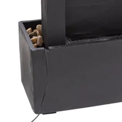 Stave 48" High Large Modern Indoor Outdoor Decor Cream Slate Stone Floor Fountain With Light LED Waterfall Outside Garden Patio Yard -John Timberland Shop GUEST f4a7a7d4 de44 4795 833a ded013b52b68