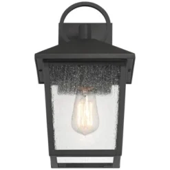 John Timberland Westmont 13 3/4" High Modern Outdoor Wall Light Fixture Mount Porch House Set Of 2 Weatherproof Sand Black Aluminum Seeded Glass Shade -John Timberland Shop GUEST f4d2d11c 3f57 49a1 99e1 b438ddab292a