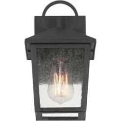 John Timberland Westmont 10 1/2" High Modern Outdoor Wall Light Fixture Mount Porch House Exterior Weatherproof Sand Black Aluminum Seeded Glass Shade -John Timberland Shop GUEST f73e0f7a 3eed 4bc0 b6bf bfe82e2adc42
