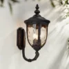 John Timberland Bellagio Vintage Rustic Outdoor Wall Light Fixture Veranda Bronze Upbridge 21" Hammered Glass Sconce For Post Exterior Barn Deck House