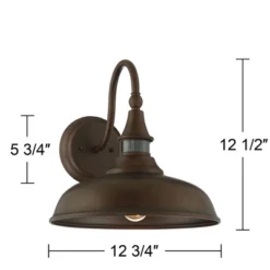 John Timberland Gough Rustic Farmhouse Outdoor Barn Light Fixtures Set Of 2 Bronze Dusk To Dawn Motion Sensor Dark Sky 12 1/2" For Post Exterior Deck -John Timberland Shop GUEST f86a45b9 166c 4ecd 82f6 84effd71726c