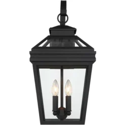 John Timberland Stratton Street Mission Outdoor Wall Light Fixture Textured Black Lantern 22" Clear Glass For Post Exterior Barn Deck House Porch Yard -John Timberland Shop GUEST f8f82453 dc85 4648 9dac 6593700fe23f